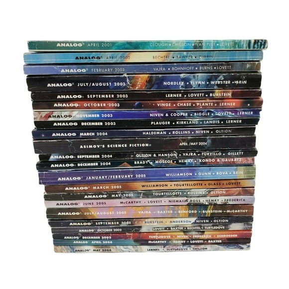 (21) Vintage Analog Year 2001 - 2006 Science Fiction and Fact Digest Books - Picture 1 of 7